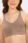 Amante Pure Comfort Cotton Non-Padded Non-Wired Minimizer Bra - Warm Taupe — thumbnail 4